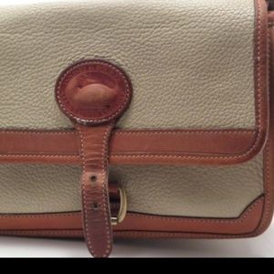 Dooney & Bourke Cream Pebble Leather Crossbody